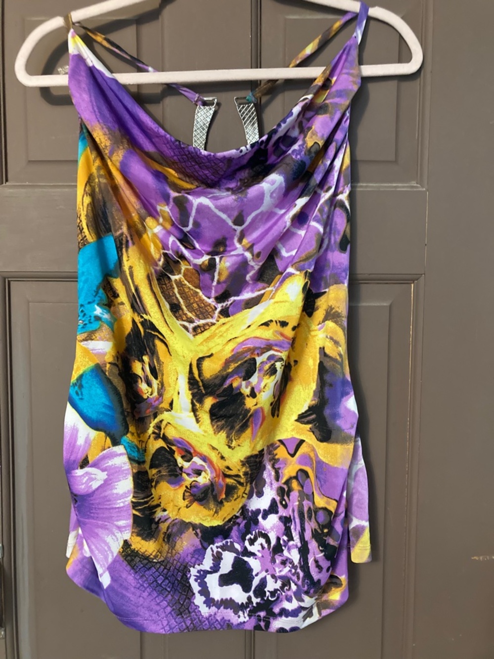DOTS Disco inspired Purple top sz